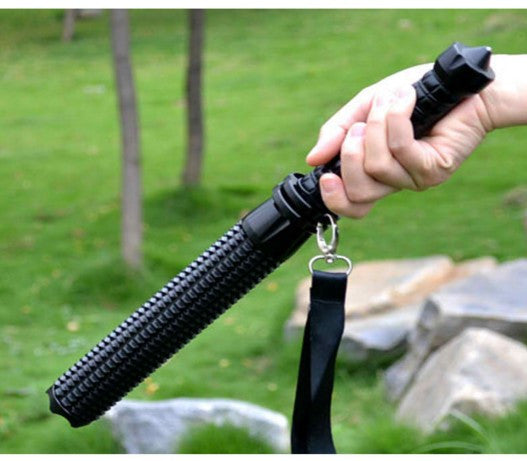 Telescopic baton self defense police 1101 Patrol LED rechargeable flash light