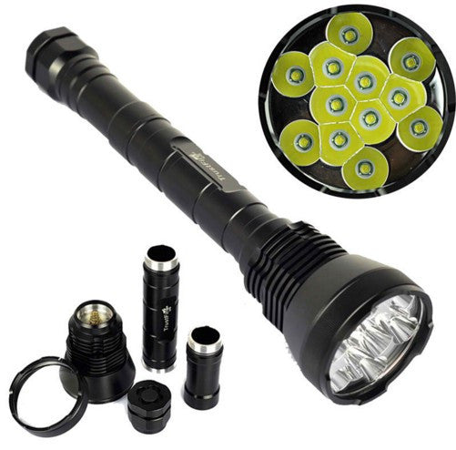 Super Bright Self Defence 12x XML T6 LED Flashlight