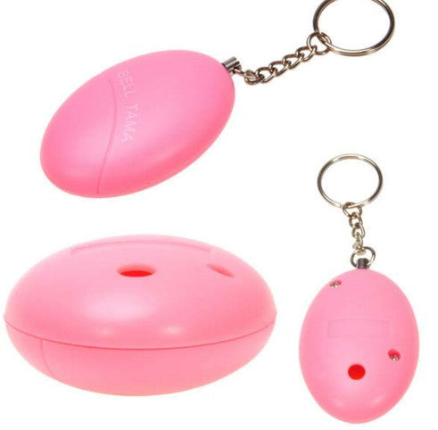 Egg Shape Portable Anti-Attack Anti-Rape Alarm Keychain